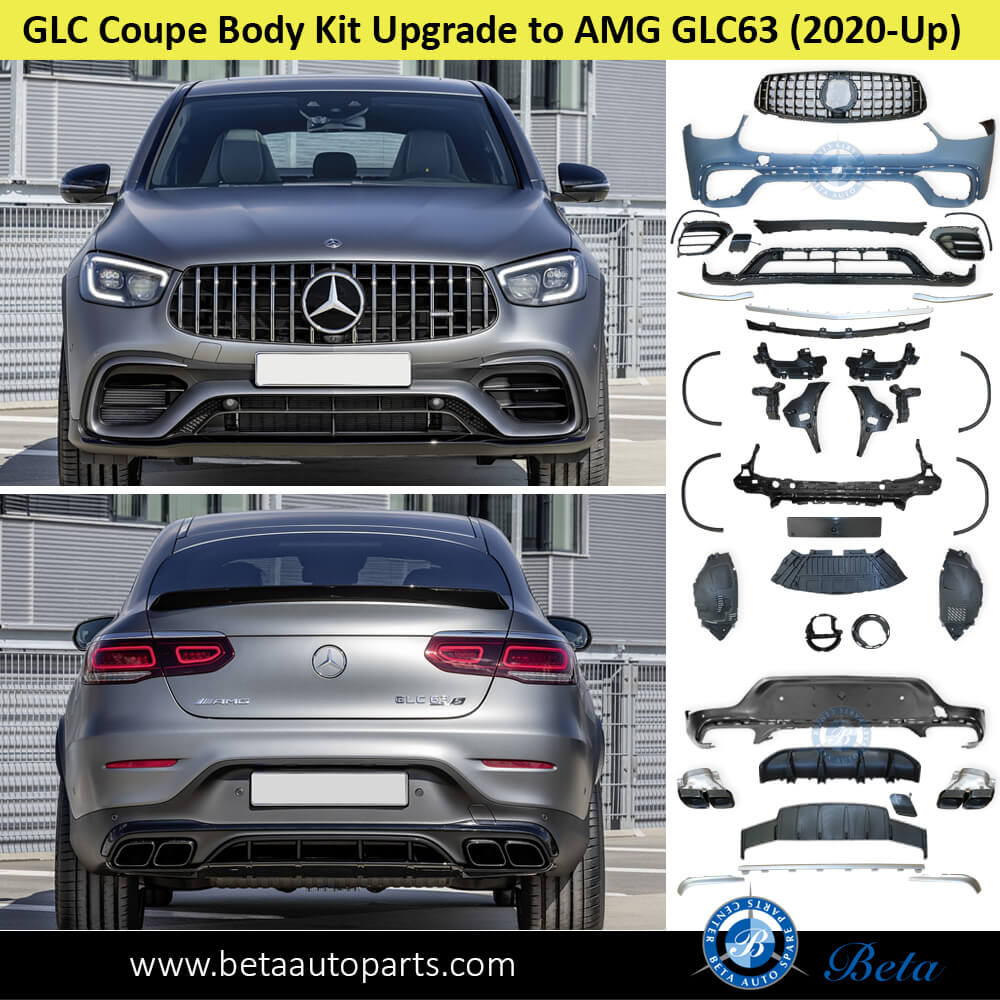 Mercedes GLC-Class Coupe C253 (2020-2022), Body Kit Upgrade to AMG GLC63 Fit for Normal AMG, China, 2538852A25 Mercedes GLC-Class Coupe C253 (2020-2022), Body Kit Upgrade to AMG GLC63 Fit for Normal AMG, China, 2538852A25